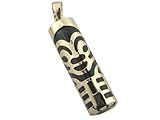 Onyx Origami Monkey Pendant, 14k Gold