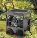 Outdoor Living : Suncast 300' Capacity Steel-Core Garden Hose Reel Cart with Tray And Hose Guide #FWT300