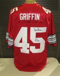 Archie Griffin Signed Nike Ohio State Buckeyes Jersey w/74/75 HT