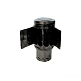 スノーカモシカ 黒耐熱ステンレス 逆風止め 120 外径120mm/厚み0.3mm （D-043）