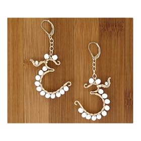 Click here to buy Om White Agate Earrings by Satinbox.