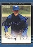 Randy Flores, Texas Rangers, 2002 Bowman Autographed Card