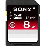 Sony 8GB SDHC Memory Card (Class 10)
