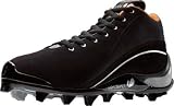 Baseball - Verdero Men's Mid Molded Black/Silver Baseball Cleats