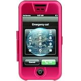 Apple iPhone Metal Aluminum Hard Case /w Touch Screen Protector Shield (Pink)