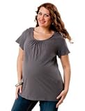Motherhood Maternity: Plus Size Short Sleeve Scoop Neck Lightweight Maternity T Shirt