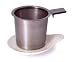 White Hook Handle Tea Infuser & Dish Set 398 WHT