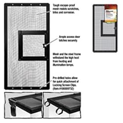 Zilla Fresh Air Terrarium Metal Screen Cover with Door (20 x 10 Inches)