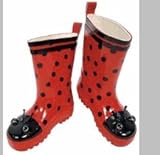 Kidorable Rain Boots for Kids & Toddlers (Size 5T - 2K) - 9K - LADY BUG