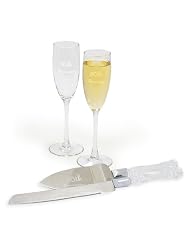Cathy's Concepts 50th Wedding Anniversary Flutes & Cake Server Set by Cathy's Concepts
