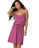 Roxy Majorly Ruffled Tank Dress with Novelty Buttons