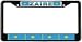 Zaire Flag Black License Plate Frame Metal Holder