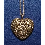 Open Filigree Heart Pendant on 24 Inch Avon Chain