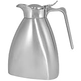 Triangular Insulated Jug Stainless Steel 18/10 - 400ml - stylish and great for keeping coffee / tea / milk hot or cold!