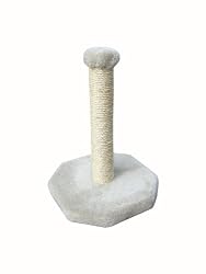 Molly and Friends Large Handmade Sisal Cat Scratching Post, Model Scr, Beige