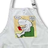 Whales Favorite Book - Jaws - Full Length Apron With Pockets 22w X 30l