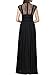 Miusol Women's Retro Floral Lace Retro 1920'S Royal Style Formal Long Dress