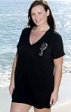 Seahorse Plus Size Cover Up Dress - Plus Size Swimsuit Plus Size Swimsuit
