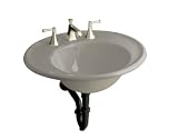 Bathroom Sink Wall Mounted by Kohler - K-2822-4S in Biscuit