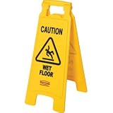 Floor Sign - Caution Wet Floor - 2-sided
