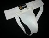Groin Guard White Senior -Elasticated waist/Removable cup