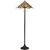 By Zlite-Mandolin Collection Chestnut Bronze Finish 3 Light Floor Lamp