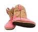 KICKERS COWBOY BOOT SLIPPERS HORSE YOUTH PINK SMALL MEDIUM