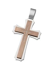 Joyas Alternativas™ Stainless Steel & CZ Cross Pendant