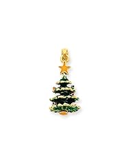 14 Karat Gold, 3-D Christmas Tree Charm