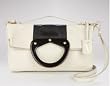 Furla Leather Bn Oxalis Zama Spectator Fold-Over Bag Cocco/Onyx 656867