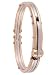 Jewelry : 18k Rose Goldplated and Stainless Steel Bangle Bracelet