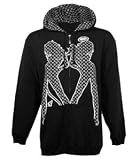 NO FEAR TEASE MMA FULL ZIP BLACK FLEECE HOODIE SIZE SMALL