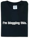 I'm blogging this.