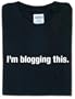 I'm blogging this.