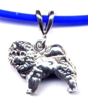Childrens Toyshop  Sporting Goods : 18" Blue Chow Necklace Sterling Silver Jewelry