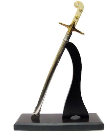 11" USMC Officer Sword Mameluke Sabre Letter Opener W/Stand