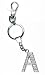 Accessories By Park Lane, Diamante Alphabet Keyring/Bagcharm, With Crystal Stones - Supplied In Organza Pouch - Choice of A-Z