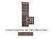 Wine Cellar Innovations Designer Series Collection Red Oak with Dark Walnut Stain 5-Column Individual Bottle Rack with Display 72x23x13-in.