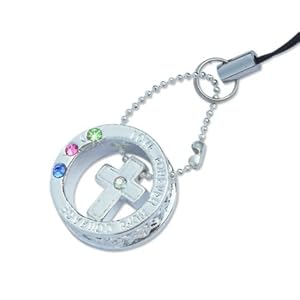 cross Diamond charms Shaped Cell (Car)   Phone car Charms Universal .com: Cross with