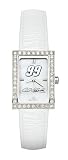 Carl Edwards  Ladies Allure Watch White Leather Strap