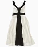 Hype Girls V-Neck Contrast Chiffon Dress