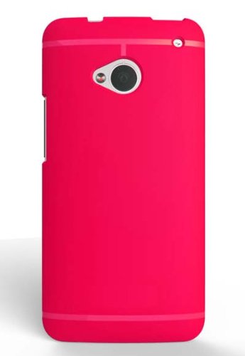 Chivel (TM) Premium Slim Fit Soft TPU Protector Case for NEW HTC One Smartphone (M7, Hot Pink)