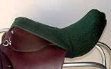 Hunter Green Non-Slip Fleece English Saddle Seat Saver