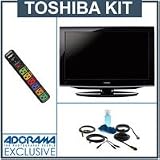 Toshiba 22CV100U 22 720p LCD DVD Combo TV, with Accessory Kit (2 HDMI Cables, 1 RGB Cable, 1 Audio Cable, Plasma / LCD Clean Kit, Monster 6 Outlet Surge Protection)