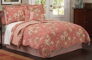 Meadow Fields Collection 2-Piece Cotton Quilt, Twin, Multi-Colored