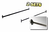 2 Sets of Twin or Full Size High Tensile Steel Hook On Bed Rails