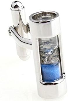 Inspire Jewelry Mens Sand Timer Steampunk Sandtimer 2 Pairs Cufflinks with Presentation Gift Box Suit Wedding Business