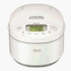 Sanyo ECJ-JG10W 5-1/2-Cup Rice Cooker with Induction Heating and Variable Pressure Control