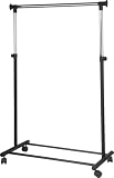 Proteam Single Garment Rack, Black and Chrome