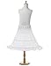 Remedios Kids 3 Bone Wedding Flower Girl Petticoat/Underskirt/Crinoline WhiteChild(waist ca 23--38inch)